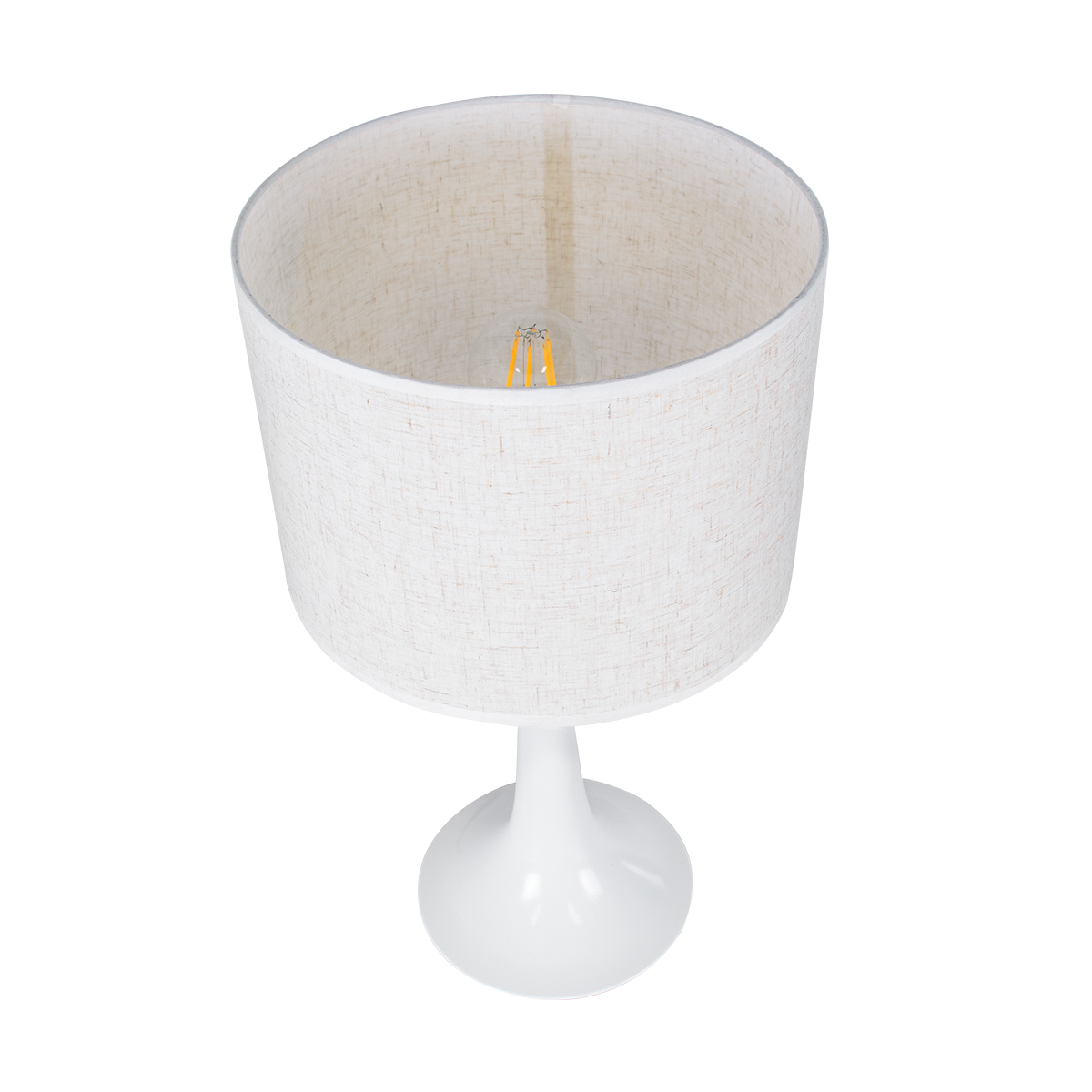 GLOBOSTAR® AMBROSIA 01395 Μοντέρνο Επιτραπέζιο Φωτιστικό Πορτατίφ με Ντουί 1 x E27 AC 220-240V IP20 - Λευκό - Μ25 x Π25 x Υ46cm 8 GLOBOSTAR® AMBROSIA 01395 Μοντέρνο Επιτραπέζιο Φωτιστικό Πορτατίφ με Ντουί 1 x E27 AC 220-240V IP20 - Λευκό - Μ25 x Π25 x Υ46cm - Image 6