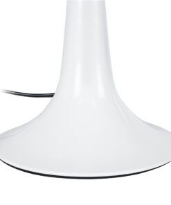 GLOBOSTAR® AMBROSIA 01395 Μοντέρνο Επιτραπέζιο Φωτιστικό Πορτατίφ με Ντουί 1 x E27 AC 220-240V IP20 - Λευκό - Μ25 x Π25 x Υ46cm 18 01395 8