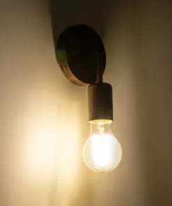 Alternative view of GLOBOSTAR® DON 01398 Vintage Φωτιστικό Τοίχου - Απλίκα με Ντουί 1 x E27 AC 220-240V IP20 - Χάλκινο Εφέ Σκουριάς - Μ10 x Π7 x Υ16cm