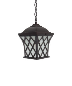 GLOBOSTAR® LINCOLN 01399 Vintage Κρεμαστό Φωτιστικό Οροφής με Ντουί 1 x E27 AC 220-240V IP20 - Καφέ & Διάφανο - Μ19 x Π19 x Υ20cm 14 01399 5