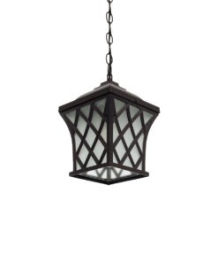 GLOBOSTAR® LINCOLN 01399 Vintage Κρεμαστό Φωτιστικό Οροφής με Ντουί 1 x E27 AC 220-240V IP20 - Καφέ & Διάφανο - Μ19 x Π19 x Υ20cm 15 01399 6