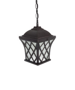 GLOBOSTAR® LINCOLN 01399 Vintage Κρεμαστό Φωτιστικό Οροφής με Ντουί 1 x E27 AC 220-240V IP20 - Καφέ & Διάφανο - Μ19 x Π19 x Υ20cm 16 01399 7