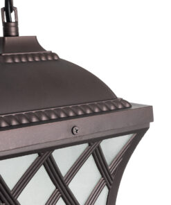 GLOBOSTAR® LINCOLN 01399 Vintage Κρεμαστό Φωτιστικό Οροφής με Ντουί 1 x E27 AC 220-240V IP20 - Καφέ & Διάφανο - Μ19 x Π19 x Υ20cm 17 01399 8