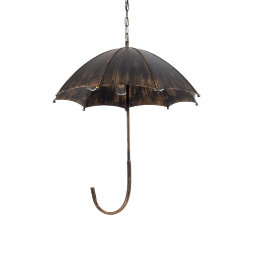 GloboStar® GLOBOSTAR® UMBRELLA 01406 Vintage Κρεμαστό Φωτιστικό Οροφής με Ντουί 5 x E27 AC 220-240V IP20 - Χάλκινο - Μ60 x Π60 x Y65cm