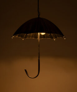 Alternative view of GLOBOSTAR® UMBRELLA 01407 Vintage Κρεμαστό Φωτιστικό Οροφής με Ντουί 5 x E27 AC 220-240V IP20 - Ασημί - Μ60 x Π60 x Y65cm