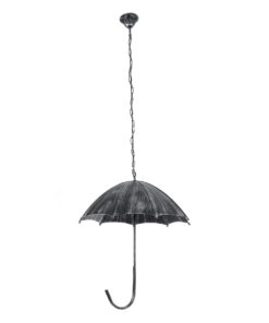 GLOBOSTAR® UMBRELLA 01407 Vintage Κρεμαστό Φωτιστικό Οροφής με Ντουί 5 x E27 AC 220-240V IP20 - Ασημί - Μ60 x Π60 x Y65cm 15 01407 4