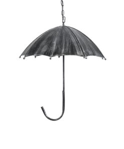 GLOBOSTAR® UMBRELLA 01407 Vintage Κρεμαστό Φωτιστικό Οροφής με Ντουί 5 x E27 AC 220-240V IP20 - Ασημί - Μ60 x Π60 x Y65cm 16 01407 5