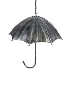 GLOBOSTAR® UMBRELLA 01407 Vintage Κρεμαστό Φωτιστικό Οροφής με Ντουί 5 x E27 AC 220-240V IP20 - Ασημί - Μ60 x Π60 x Y65cm 18 01407 7