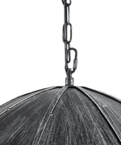 GLOBOSTAR® UMBRELLA 01407 Vintage Κρεμαστό Φωτιστικό Οροφής με Ντουί 5 x E27 AC 220-240V IP20 - Ασημί - Μ60 x Π60 x Y65cm 19 01407 8