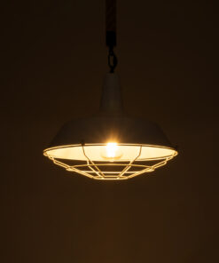 Alternative view of GLOBOSTAR® CRANE 01409 Vintage Κρεμαστό Φωτιστικό Οροφής με Ντουί 1 x E27 AC 220-240V IP20 - Λευκό & Μπεζ - Μ36 x Π36 x Υ31cm