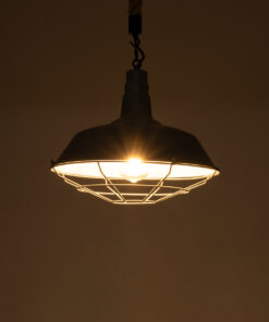 Alternative view of GLOBOSTAR® CRANE 01411 Vintage Κρεμαστό Φωτιστικό Οροφής με Ντουί 1 x E27 AC 220-240V IP20 - Γκρι, Λευκό & Μπεζ - Μ36 x Π36 x Y31cm