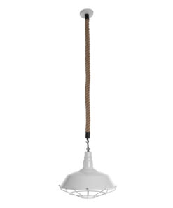 GLOBOSTAR® PUPPET 01412 Vintage Κρεμαστό Φωτιστικό Οροφής με Ντουί 1 x E27 AC 220-240V IP20 - Λευκό & Μπεζ - Μ36 x Π36 x Y31cm 14 01412 4