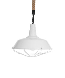 GLOBOSTAR® PUPPET 01412 Vintage Κρεμαστό Φωτιστικό Οροφής με Ντουί 1 x E27 AC 220-240V IP20 - Λευκό & Μπεζ - Μ36 x Π36 x Y31cm 15 01412 5