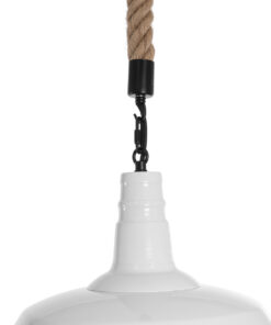 GLOBOSTAR® PUPPET 01412 Vintage Κρεμαστό Φωτιστικό Οροφής με Ντουί 1 x E27 AC 220-240V IP20 - Λευκό & Μπεζ - Μ36 x Π36 x Y31cm 18 01412 8