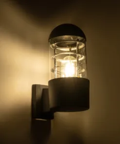 Alternative view of GLOBOSTAR® NEWI 01419 Μοντέρνο Φωτιστικό Τοίχου - Απλίκα με Ντουί 1 x E27 AC 220-240V IP20 - Μαύρο - Μ11 x Π17 x Υ23cm