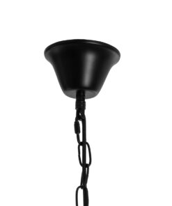 GLOBOSTAR® MILLBANK 01423 Vintage Κρεμαστό Φωτιστικό Οροφής με Ντουί 8 x E27 AC 220-240V IP20 - Μαύρο & Μπεζ - Μ80 x Π80 x Y54cm 24 01423 12