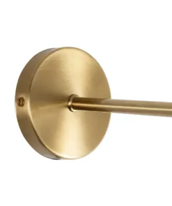 GloboStar® MADISON 01427 Μοντέρνο Επιτοίχιο Φωτιστικό Απλίκα Μονόφωτο 1 x E27 IP20 Χρυσό Μέταλλο με Μελί Γυαλί - Μ11 x Π17 x Υ25cm 12 01427 5