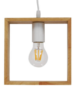 Alternative view of GLOBOSTAR® ELISE 01428 Μοντέρνο Κρεμαστό Φωτιστικό Οροφής με Ντουί 1 x E27 AC 220-240V IP20 - Μπεζ & Λευκό - Μ8 x Π8 x Υ23cm