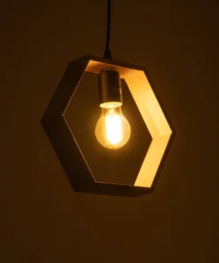 Alternative view of GLOBOSTAR® ELISE 01429 Μοντέρνο Κρεμαστό Φωτιστικό Οροφής με Ντουί 1 x E27 AC 220-240V IP20 - Μπεζ & Μαύρο - Μ26 x Π8 x Υ25cm