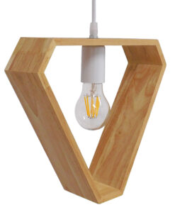 GLOBOSTAR® ELISE 01430 Μοντέρνο Κρεμαστό Φωτιστικό Οροφής με Ντουί 1 x E27 AC 220-240V IP20 - Μπεζ & Λευκό - Μ29 x Π8 x Υ28cm 17 01430 8