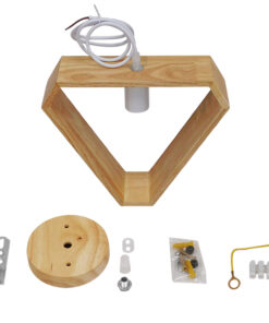 GLOBOSTAR® ELISE 01430 Μοντέρνο Κρεμαστό Φωτιστικό Οροφής με Ντουί 1 x E27 AC 220-240V IP20 - Μπεζ & Λευκό - Μ29 x Π8 x Υ28cm 18 01430 9