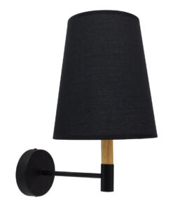 Alternative view of GLOBOSTAR® LYDFORD 01432 Μοντέρνο Φωτιστικό Τοίχου - Απλίκα με Ντουί 1 x E27 AC 220-240V IP20 - Μαύρο - Μ20 x Π28 x Υ36cm