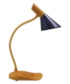 Alternative view of GloboStar® DRAPER 01437 Επιτραπέζιο Φωτιστικό Πορτατίφ LED 6W 500lm 360° DC 5V IP20 Φυσικό Λευκό 4500K Dimmable Μπεζ Ξύλο με Μαύρο Μέταλλο - Μ10 x Π14 x Υ33cm - 2 Xρόνια Εγγύηση