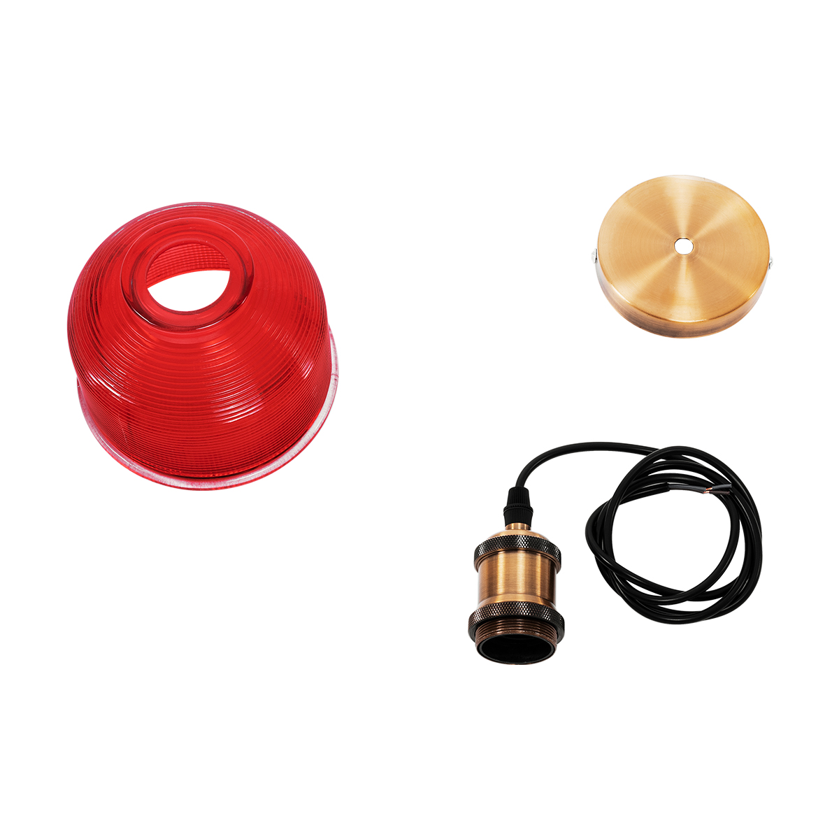 GLOBOSTAR® SEGRETO 01450 Vintage Κρεμαστό Φωτιστικό Οροφής με Ντουί 1 x E27 AC 220-240V IP20 - Κόκκινο & Χρυσό - Μ14 x Π14 x Υ18cm 10 GLOBOSTAR® SEGRETO 01450 Vintage Κρεμαστό Φωτιστικό Οροφής με Ντουί 1 x E27 AC 220-240V IP20 - Κόκκινο & Χρυσό - Μ14 x Π14 x Υ18cm - Image 8