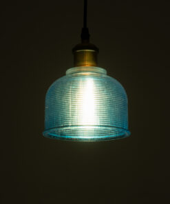 Alternative view of GLOBOSTAR® SEGRETO 01452 Vintage Κρεμαστό Φωτιστικό Οροφής με Ντουί 1 x E27 AC 220-240V IP20 - Μπλε & Χρυσό - Μ14 x Π14 x Υ18cm