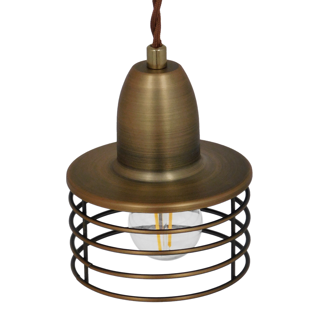 GLOBOSTAR® MANHATTAN 01454 Μοντέρνο Κρεμαστό Φωτιστικό Οροφής με Ντουί 1 x E27 AC 220-240V IP20 - Μπρούτζινο - Μ11 x Π11 x Υ14cm 8 GLOBOSTAR® MANHATTAN 01454 Μοντέρνο Κρεμαστό Φωτιστικό Οροφής με Ντουί 1 x E27 AC 220-240V IP20 - Μπρούτζινο - Μ11 x Π11 x Υ14cm - Image 6