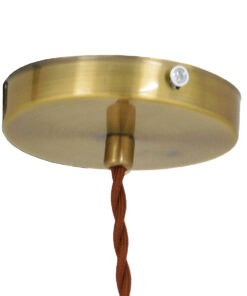 GLOBOSTAR® MANHATTAN 01455 Μοντέρνο Κρεμαστό Φωτιστικό Οροφής με Ντουί 1 x E27 AC 220-240V IP20 - Μπρούτζινο - Μ11 x Π11 x Υ14cm 17 01455 7