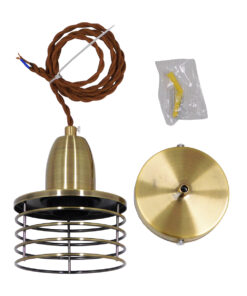 GLOBOSTAR® MANHATTAN 01455 Μοντέρνο Κρεμαστό Φωτιστικό Οροφής με Ντουί 1 x E27 AC 220-240V IP20 - Μπρούτζινο - Μ11 x Π11 x Υ14cm 18 01455 8