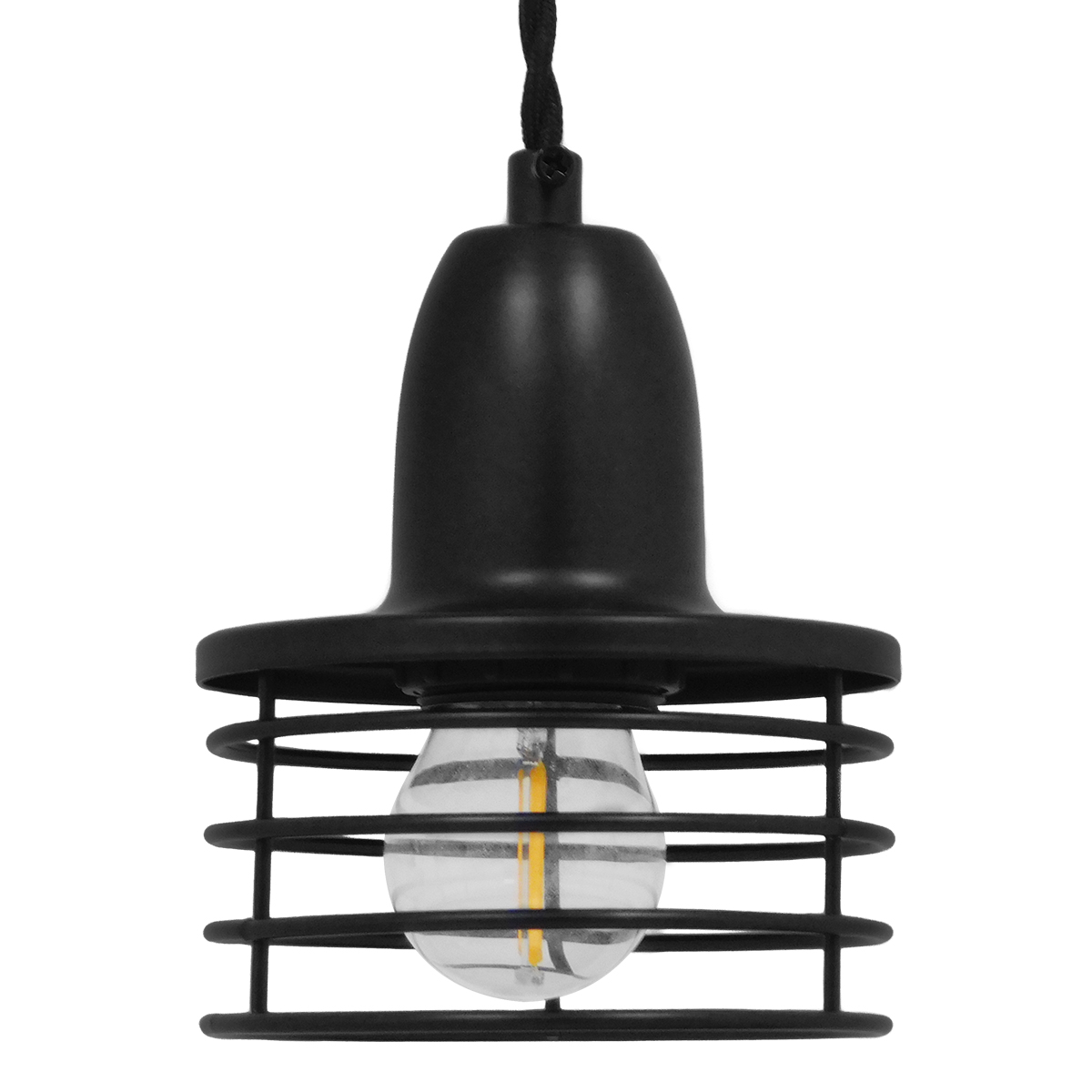 GLOBOSTAR® MANHATTAN 01456 Μοντέρνο Κρεμαστό Φωτιστικό Οροφής με Ντουί 1 x E27 AC 220-240V IP20 - Μαύρο - Μ11 x Π11 x Υ14cm 6 GLOBOSTAR® MANHATTAN 01456 Μοντέρνο Κρεμαστό Φωτιστικό Οροφής με Ντουί 1 x E27 AC 220-240V IP20 - Μαύρο - Μ11 x Π11 x Υ14cm - Image 4