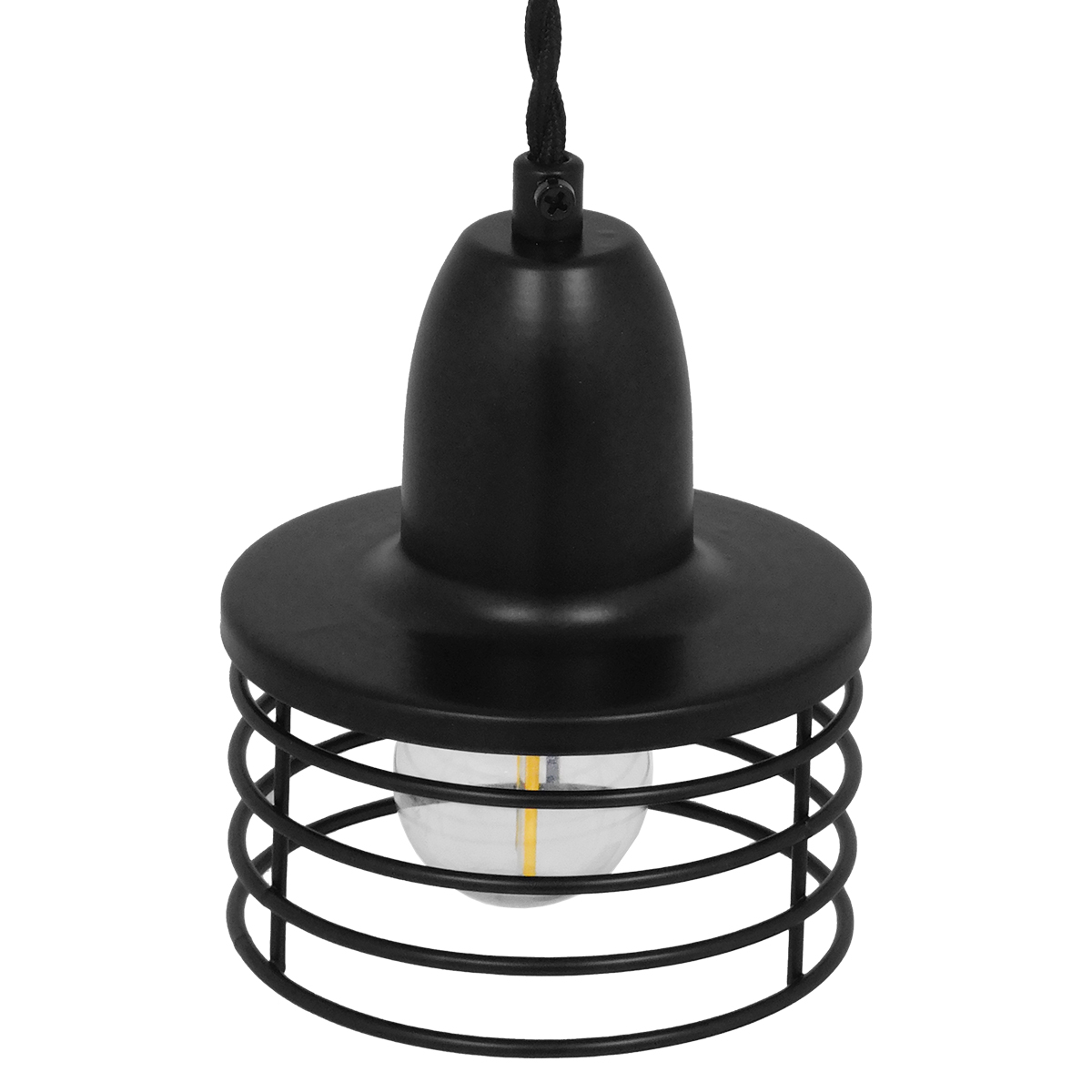 GLOBOSTAR® MANHATTAN 01456 Μοντέρνο Κρεμαστό Φωτιστικό Οροφής με Ντουί 1 x E27 AC 220-240V IP20 - Μαύρο - Μ11 x Π11 x Υ14cm 8 GLOBOSTAR® MANHATTAN 01456 Μοντέρνο Κρεμαστό Φωτιστικό Οροφής με Ντουί 1 x E27 AC 220-240V IP20 - Μαύρο - Μ11 x Π11 x Υ14cm - Image 6