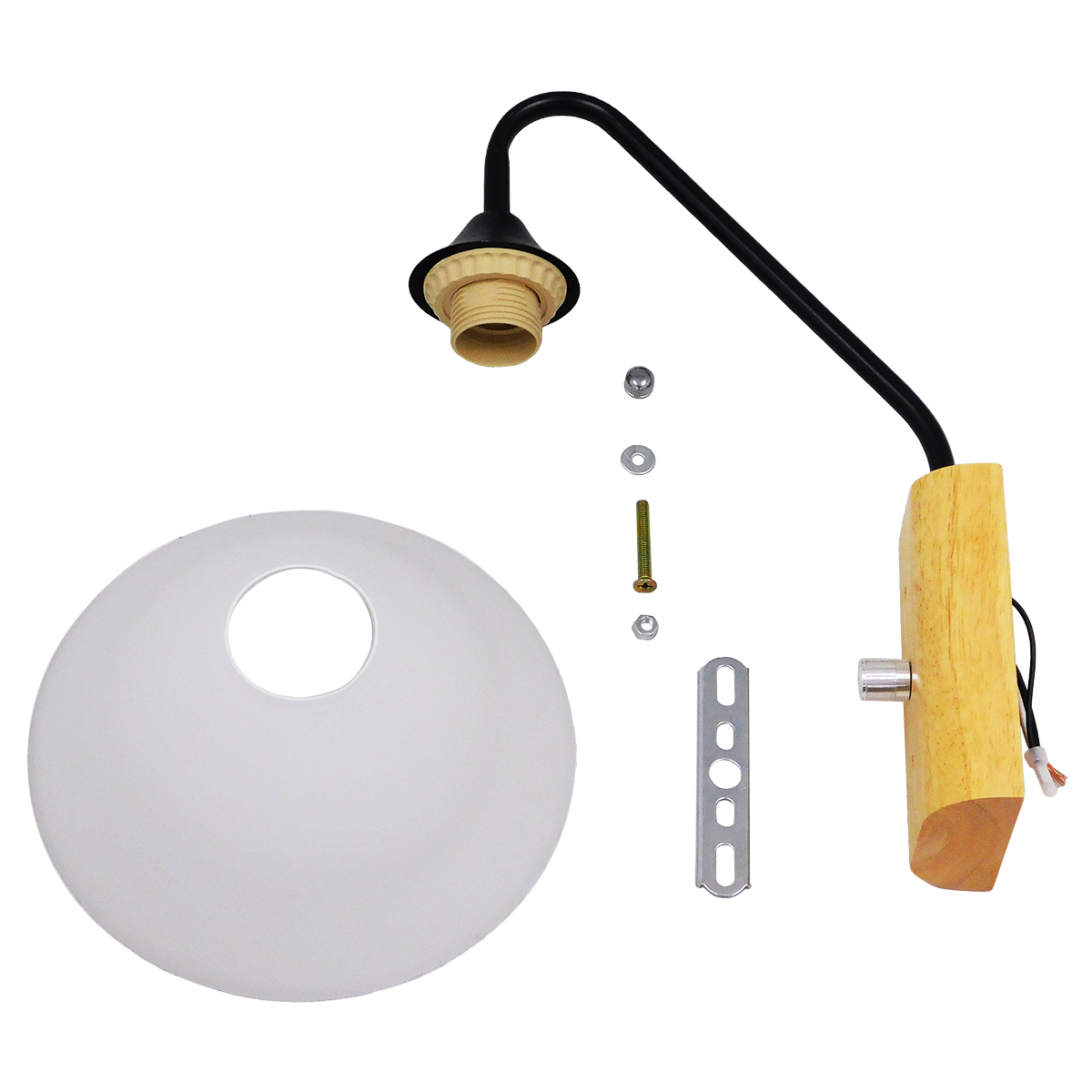 GloboStar® ALESSIA 01457 Μοντέρνο Επιτοίχιο Φωτιστικό Απλίκα Μονόφωτο 1 x E27 IP20 Μαύρο Μέταλλο, Λευκό Γυαλί με Μπεζ Ξύλο - Μ18 x Π26 x Υ29cm 8 GloboStar® ALESSIA 01457 Μοντέρνο Επιτοίχιο Φωτιστικό Απλίκα Μονόφωτο 1 x E27 IP20 Μαύρο Μέταλλο, Λευκό Γυαλί με Μπεζ Ξύλο - Μ18 x Π26 x Υ29cm - Image 6