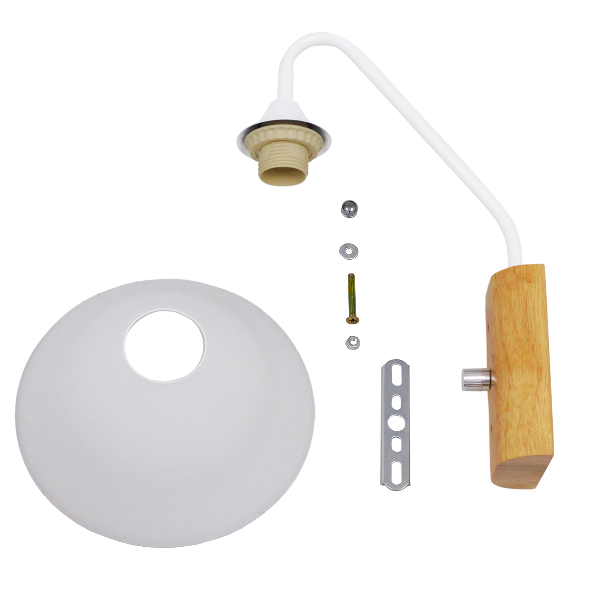 GloboStar® ALESSIA 01458 Μοντέρνο Επιτοίχιο Φωτιστικό Απλίκα Μονόφωτο 1 x E27 IP20 Λευκό Μέταλλο, Λευκό Γυαλί με Μπεζ Ξύλο - Μ18 x Π26 x Υ29cm 8 GloboStar® ALESSIA 01458 Μοντέρνο Επιτοίχιο Φωτιστικό Απλίκα Μονόφωτο 1 x E27 IP20 Λευκό Μέταλλο, Λευκό Γυαλί με Μπεζ Ξύλο - Μ18 x Π26 x Υ29cm - Image 6