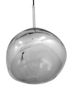 GLOBOSTAR® DIXAR 01460 Μοντέρνο Κρεμαστό Φωτιστικό Οροφής με Ντουί 1 x E27 AC 220-240V IP20 - Νίκελ Φιμέ - Μ28 x Π28 x Υ40cm 11 01460 5