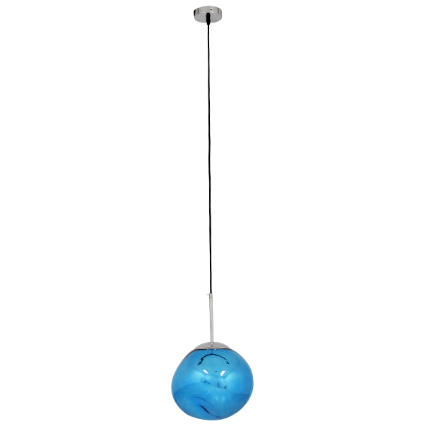 GLOBOSTAR® DIXAR 01463 Μοντέρνο Κρεμαστό Φωτιστικό Οροφής με Ντουί 1 x E27 AC 220-240V IP20 - Μπλε & Ασημί - Μ28 x Π28 x Υ40cm 4 GLOBOSTAR® DIXAR 01463 Μοντέρνο Κρεμαστό Φωτιστικό Οροφής με Ντουί 1 x E27 AC 220-240V IP20 - Μπλε & Ασημί - Μ28 x Π28 x Υ40cm - Image 2