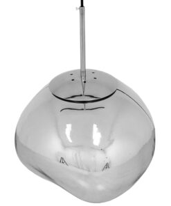 GLOBOSTAR® DIXAR 01464 Μοντέρνο Κρεμαστό Φωτιστικό Οροφής με Ντουί 1 x E27 AC 220-240V IP20 - Γκρι & Ασημί - Μ36 x Π36 x Υ45cm 11 01464 4