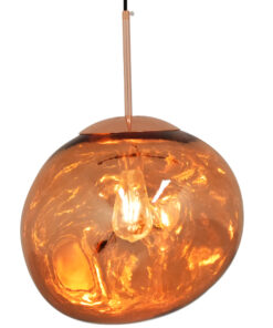 GloboStar® GLOBOSTAR® DIXAR 01465 Μοντέρνο Κρεμαστό Φωτιστικό Οροφής με Ντουί 1 x E27 AC 220-240V IP20 - Χάλκινο Φιμέ - Μ36 x Π36 x Υ45cm