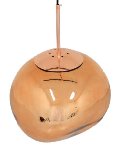 GLOBOSTAR® DIXAR 01465 Μοντέρνο Κρεμαστό Φωτιστικό Οροφής με Ντουί 1 x E27 AC 220-240V IP20 - Χάλκινο Φιμέ - Μ36 x Π36 x Υ45cm 10 01465 4