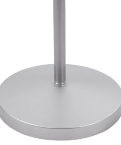 GLOBOSTAR® AUDREY 01469 Vintage Επιδαπέδιο Φωτιστικό με Ντουί 1 x E27 AC 220-240V IP20 - Ασημί - Μ15 x Π15 x Υ190cm 20 01469 10