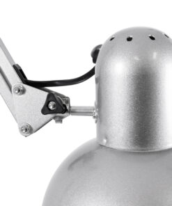 GLOBOSTAR® AUDREY 01469 Vintage Επιδαπέδιο Φωτιστικό με Ντουί 1 x E27 AC 220-240V IP20 - Ασημί - Μ15 x Π15 x Υ190cm 16 01469 6