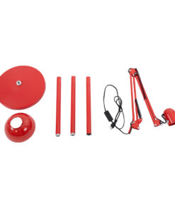 GLOBOSTAR® AUDREY 01470 Vintage Επιδαπέδιο Φωτιστικό με Ντουί 1 x E27 AC 220-240V IP20 - Κόκκινο - Μ15 x Π15 x Υ190cm 21 01470 11