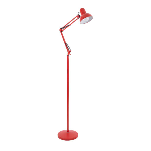 GloboStar® GLOBOSTAR® AUDREY 01470 Vintage Επιδαπέδιο Φωτιστικό με Ντουί 1 x E27 AC 220-240V IP20 - Κόκκινο - Μ15 x Π15 x Υ190cm