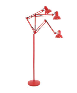 GLOBOSTAR® AUDREY 01470 Vintage Επιδαπέδιο Φωτιστικό με Ντουί 1 x E27 AC 220-240V IP20 - Κόκκινο - Μ15 x Π15 x Υ190cm 14 01470 4