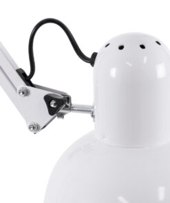 GLOBOSTAR® AUDREY 01471 Vintage Επιδαπέδιο Φωτιστικό με Ντουί 1 x E27 AC 220-240V IP20 - Λευκό - Μ15 x Π15 x Υ190cm 16 01471 6