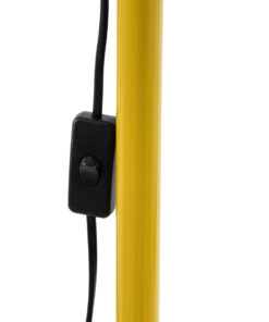 GLOBOSTAR® AUDREY 01472 Μοντέρνο Επιδαπέδιο Φωτιστικό με Ντουί 1 x E27 AC 220-240V IP20 - Κίτρινο - Μ15 x Π15 x Υ190cm 21 01472 10