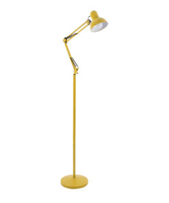 GloboStar® GLOBOSTAR® AUDREY 01472 Μοντέρνο Επιδαπέδιο Φωτιστικό με Ντουί 1 x E27 AC 220-240V IP20 - Κίτρινο - Μ15 x Π15 x Υ190cm