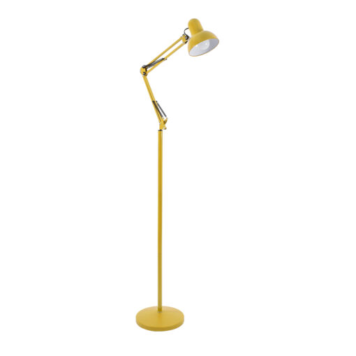 GloboStar® GLOBOSTAR® AUDREY 01472 Μοντέρνο Επιδαπέδιο Φωτιστικό με Ντουί 1 x E27 AC 220-240V IP20 - Κίτρινο - Μ15 x Π15 x Υ190cm